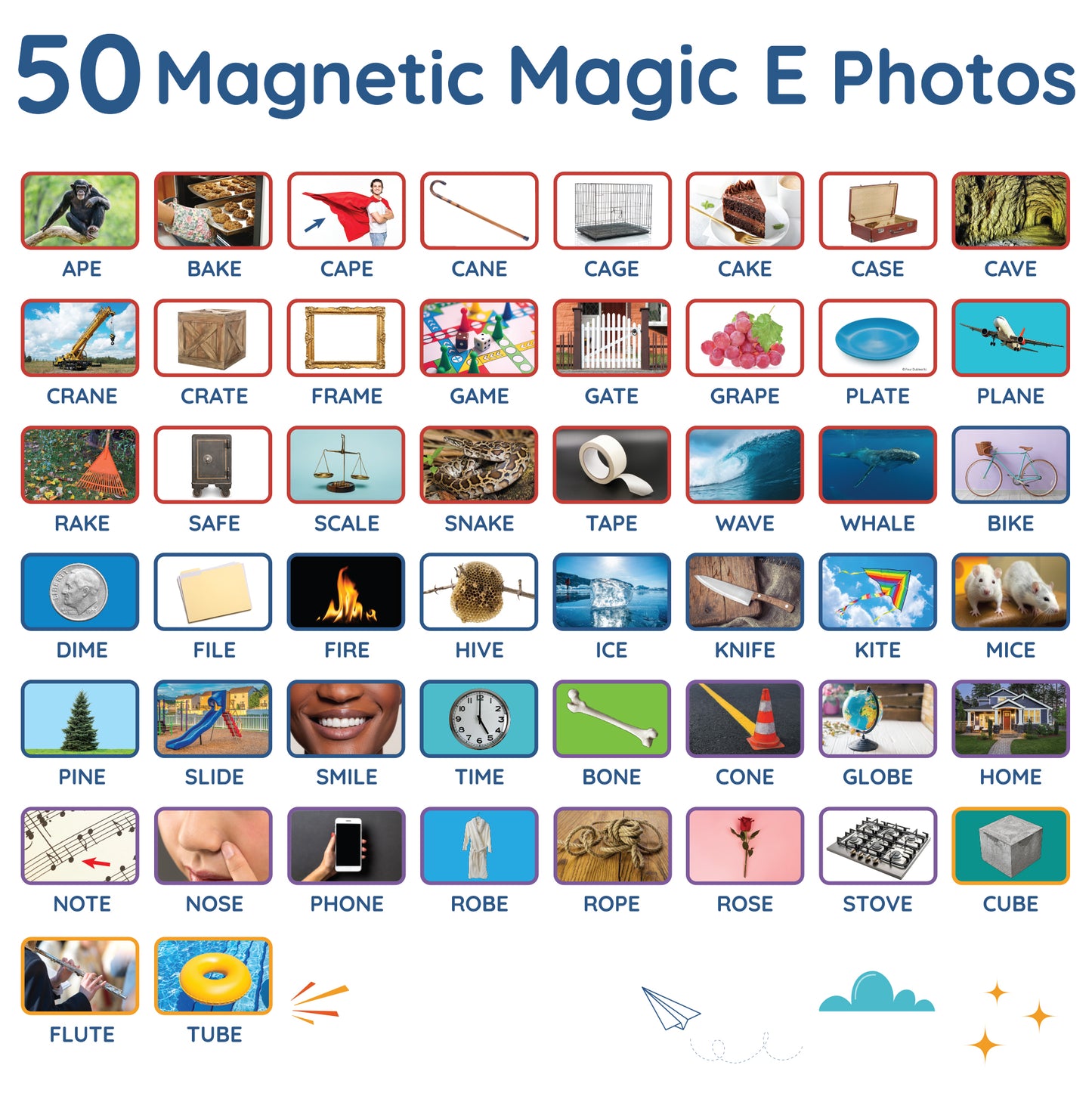 Learning Letters 50 Magnetic Magic E Photo Objects