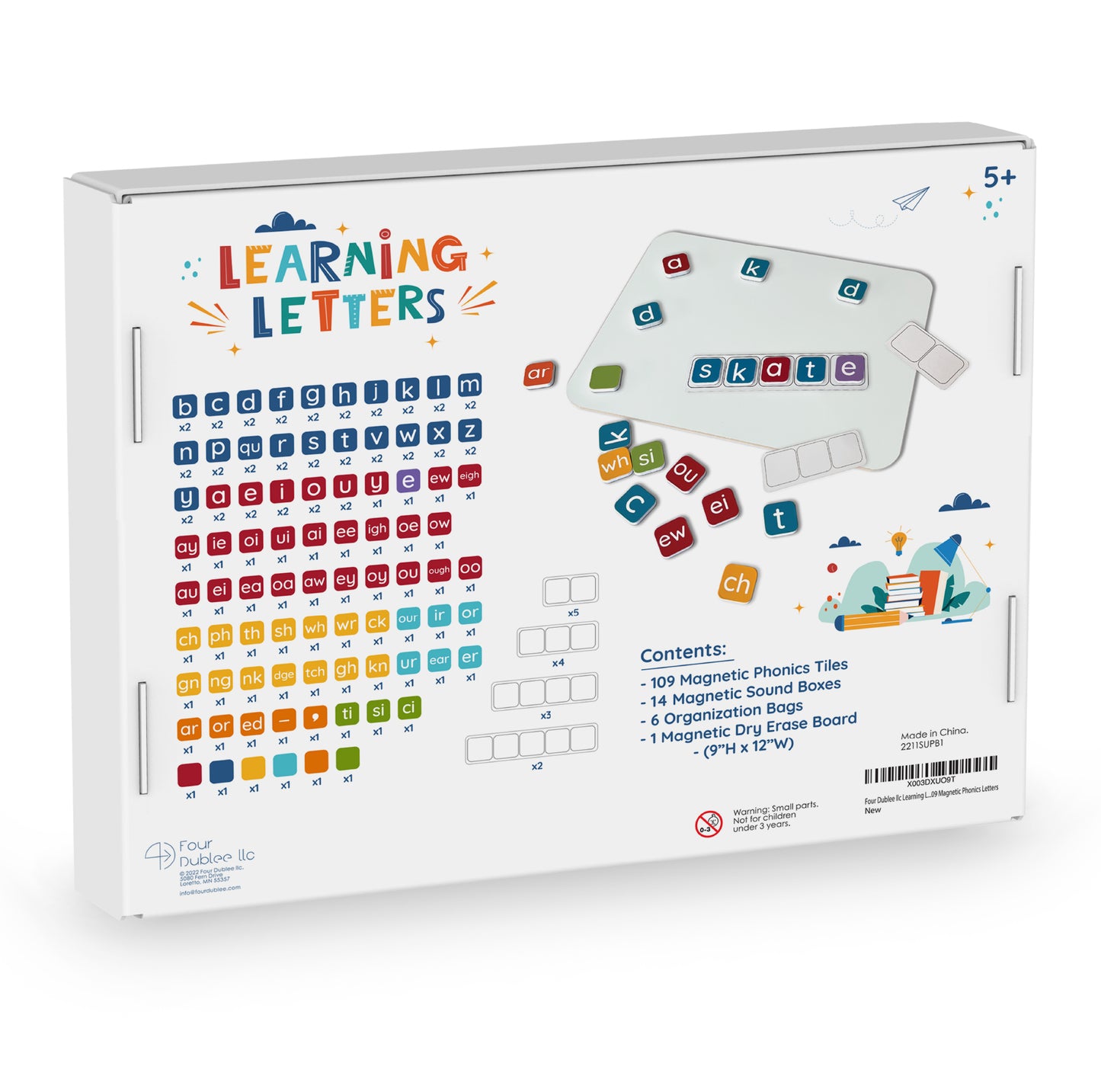 Learning Letters Magnetic Phonics Tiles
